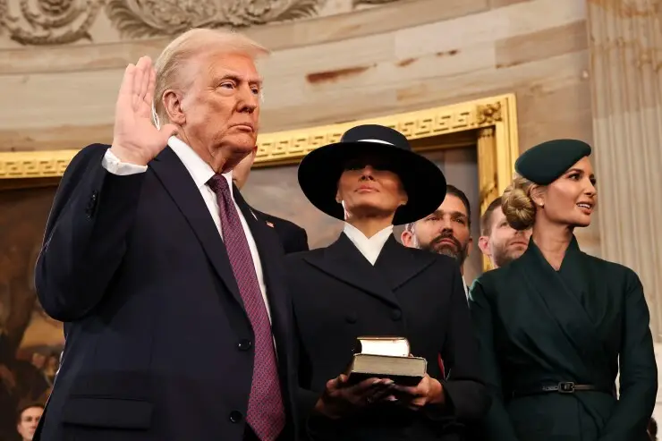 Trump sworn in